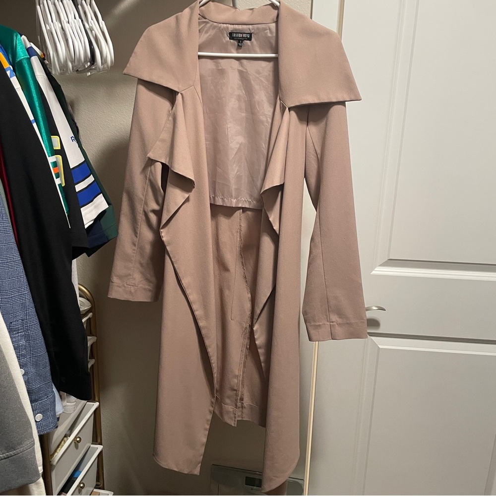 Fashion Nova Classic Beige Trench Coat